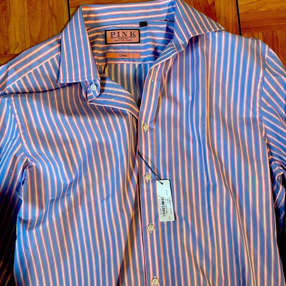 Classic Fit Thomas Pink Shirt